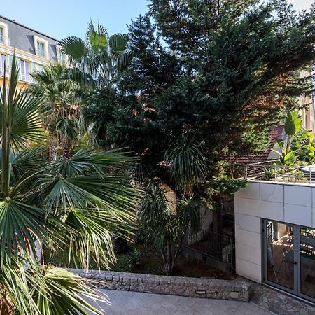 Studio Centre Terrasse Climatisation 50M Plage 芒通 外观 照片